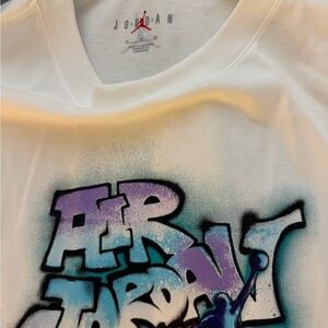 Air Jordan Tee - White and Purple